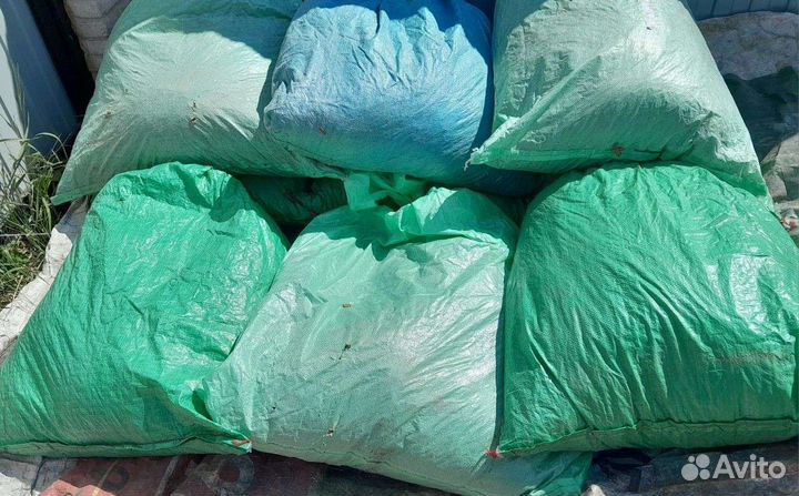 Щепа декоративная коричнево-оранжевая