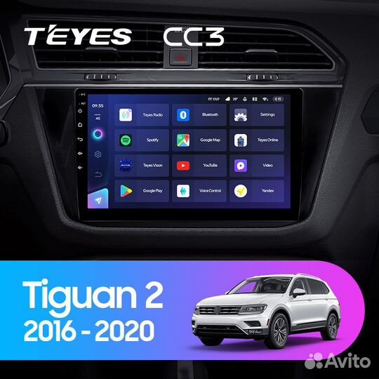 Магнитола Teyes CC3 6/128 Volkswagen Tiguan 2