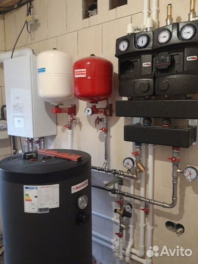 Монтаж систем отопления, водоснабжения