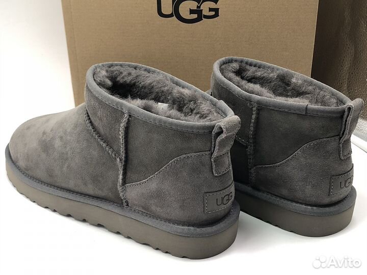 Угги Мужские Ugg Classic Ultra Mini Grey