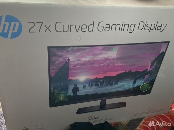 Манитор hp 27x curved gaming display