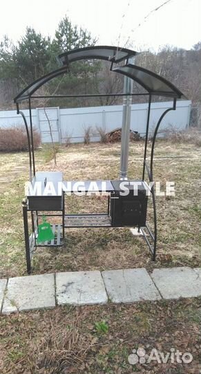 Мангал с крышей