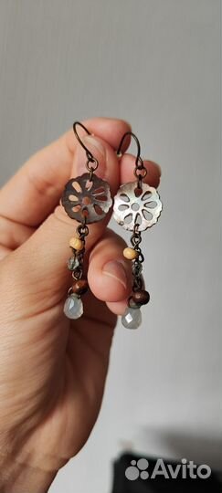 Серьги с перламутром