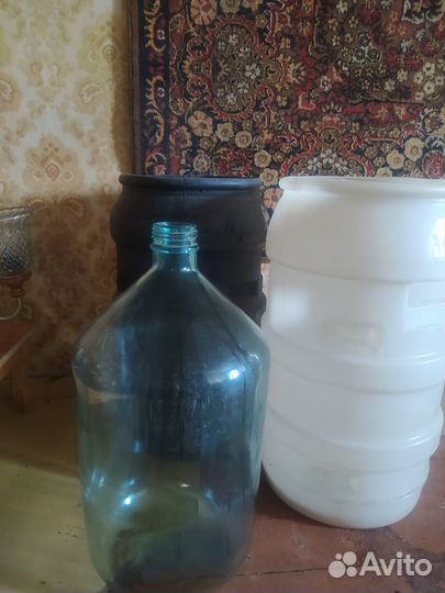 Бутыль стекло 10 и 20 литров