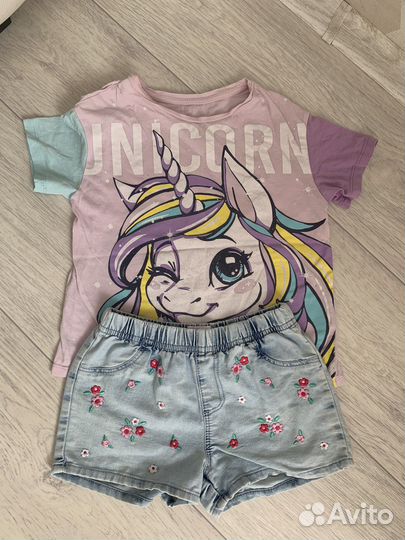 Вещи пакетом на девочку на рост 116