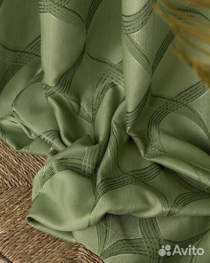 Шторы жаккард Альба пальма новые пошив