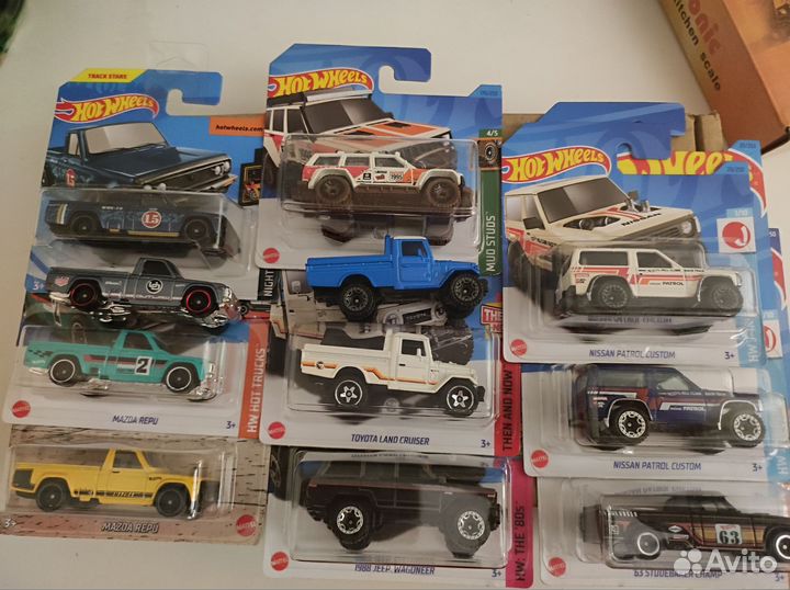 Hot wheels джипы пикапы