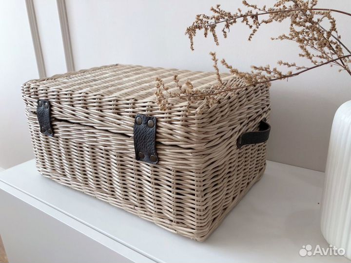 Сундук плетеный