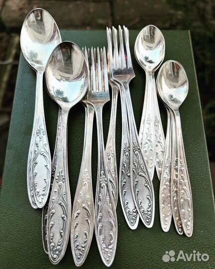 Мельхиор чайные ложки разных заводов