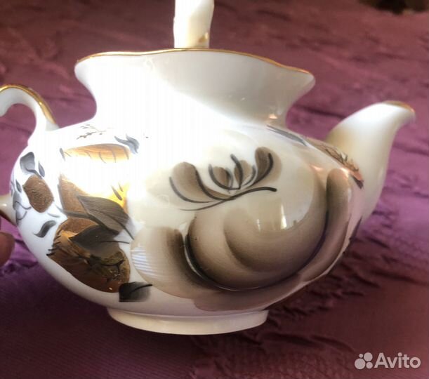 Чайник заварочный фарфоровый на 0,2 л