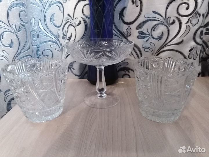 Ваза хрустальная для конфет