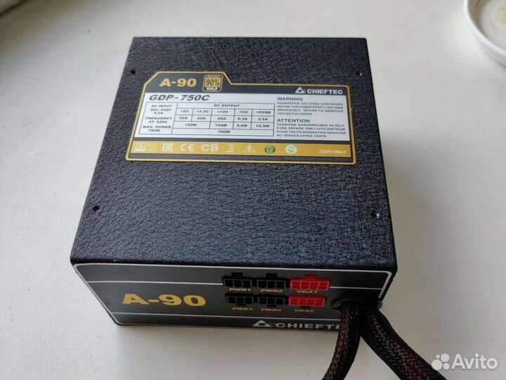 Модульный блок питания 750w 90 gold