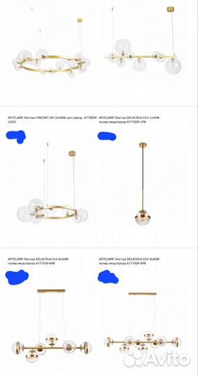 Люстры и светильники новые