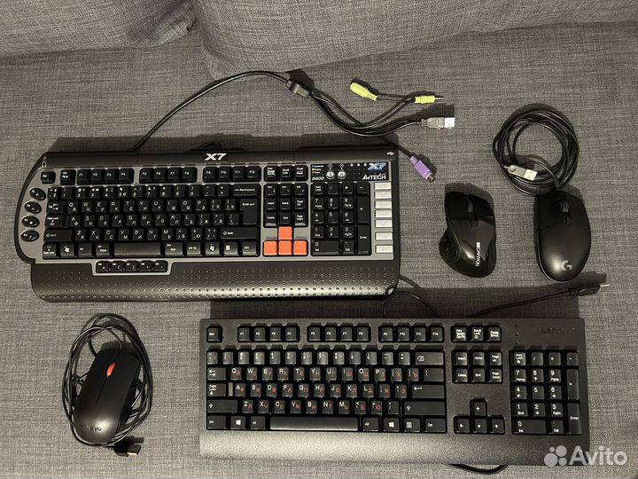 Мышь проводная Lenovo. Офисная