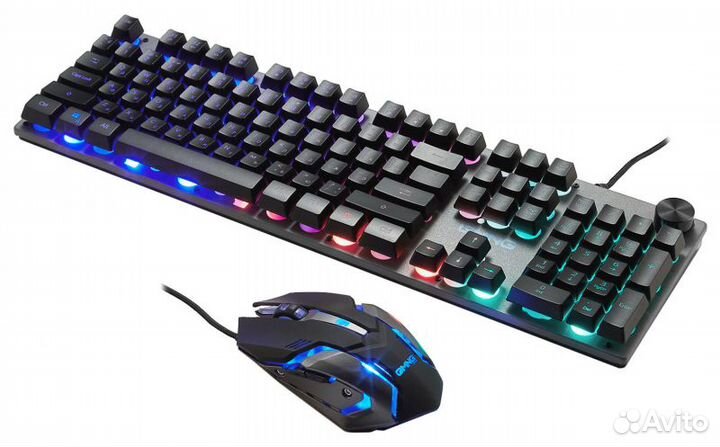 Новый Игровой комплект 3 в 1 oklick 500GMK + Коври