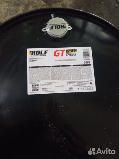 Моторное масло Rolf GT 5W-40 / 208 л