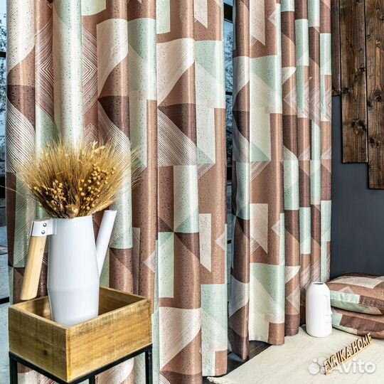 Новые шторы Пабло мятный