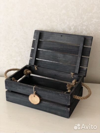 Ящик деревянный подарочный