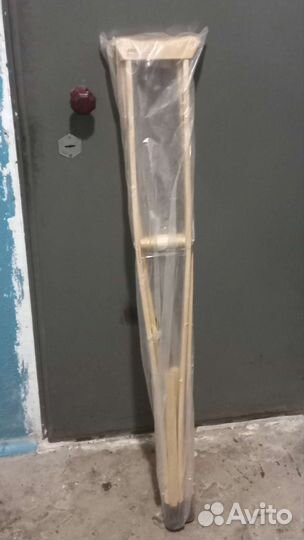 Костыли подмышечные взрослые новые деревянные