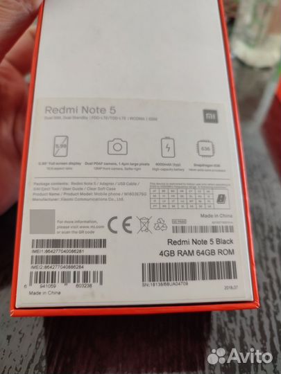 Xiaomi Redmi Note 5 Pro, 4/64 ГБ