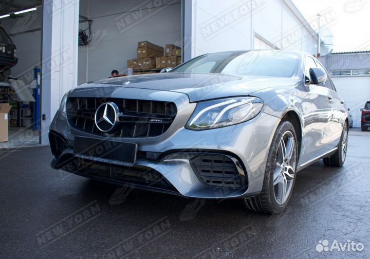 Бампер передний 63 S AMG Mercedes E class 213