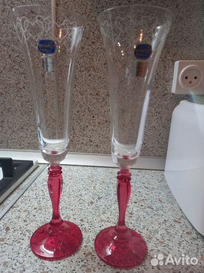 Бокалы для шампанского богемия