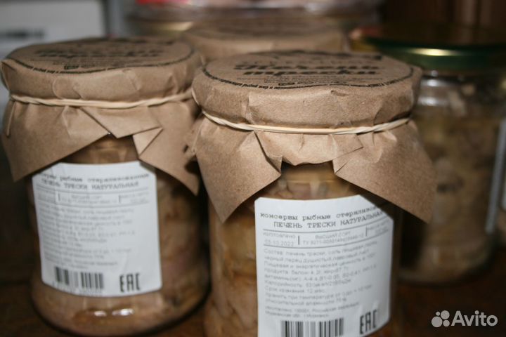 Печень трески в стекле