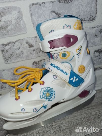 Коньки детские раздвижные 30-33