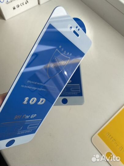 Защитное стекло 10D iPhone 6 plus