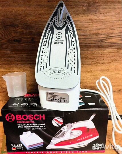 Новый утюг Bosch с керамическим покрытием 2600w (Арт.58171)