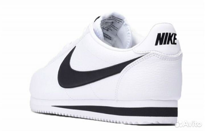 Кроссовки nike cortez белые С черным