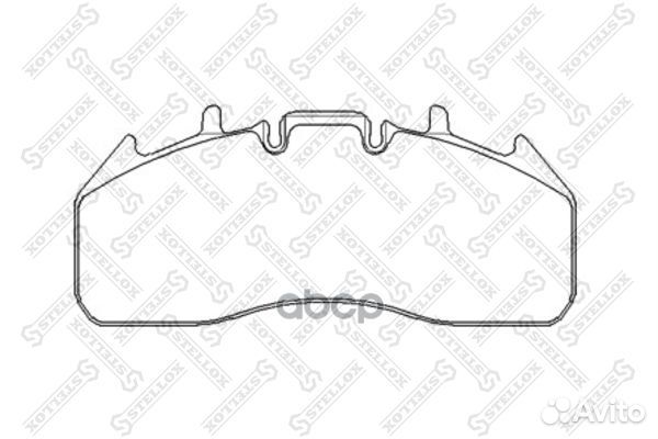 85-11432-SX колодки диск.29174 с р/к RVI Magnu