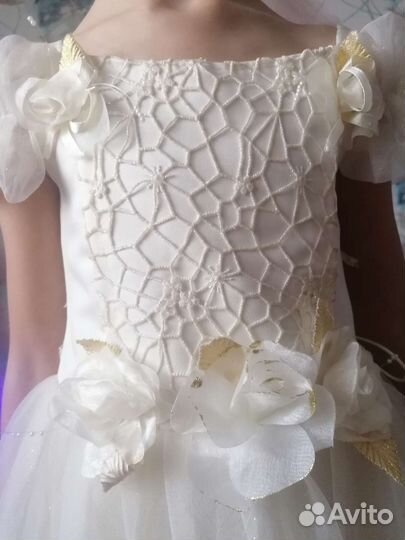 Платье новогоднее с шубкой