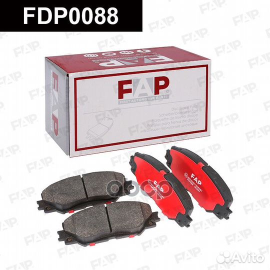 Тормозные колодки дисковые FDP0088 FDP0088 FAP