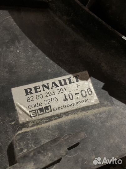 Вентилятор охлаждения renault logan 1