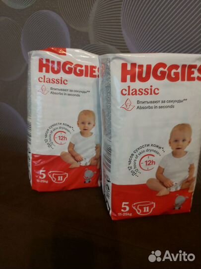 Памперсы детские huggies 5