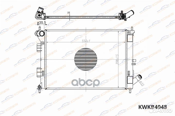 Радиатор охлаждения Kia Ceed /Hyundai Elantra