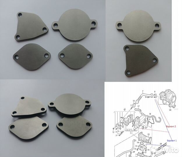 Заглушки EGR (егр) Touareg / Q7 crca, cvmd