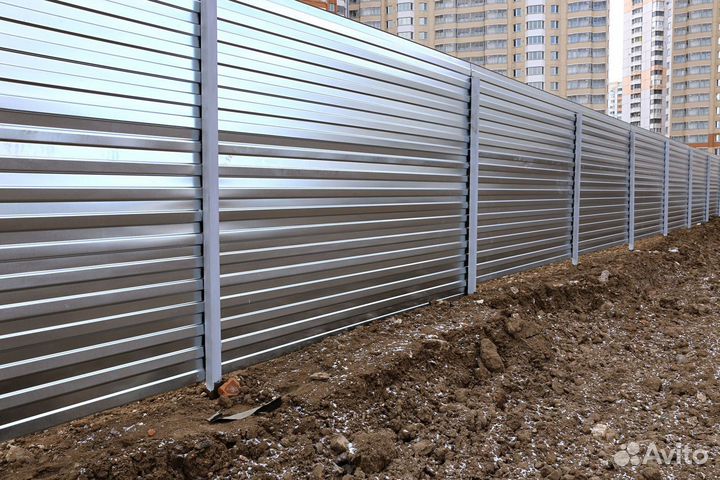 Профлист для забора оцинкованный