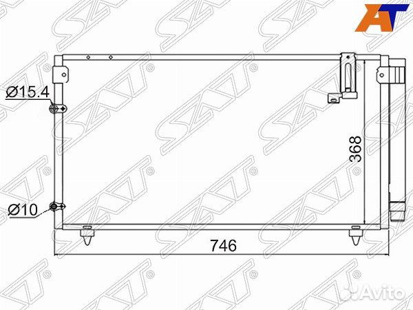 Радиатор кондиционера toyota avensis verso