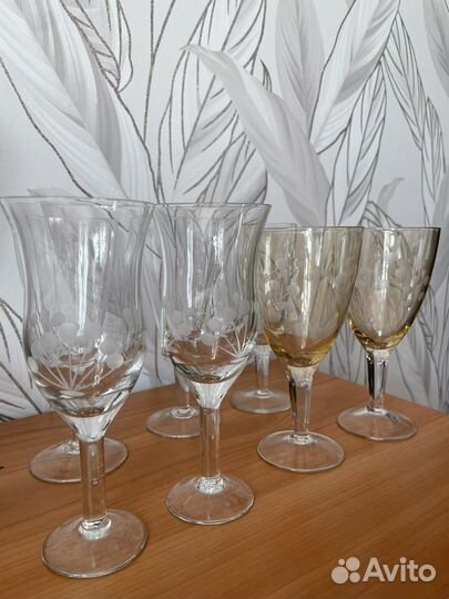 Хрустальные фужеры СССР