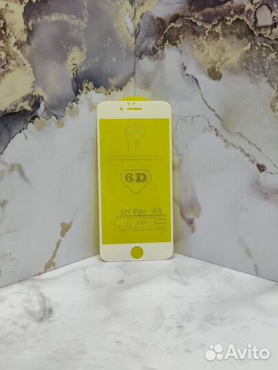 Защитное стекло Wyieno 6D iPhone 6 6g Белый