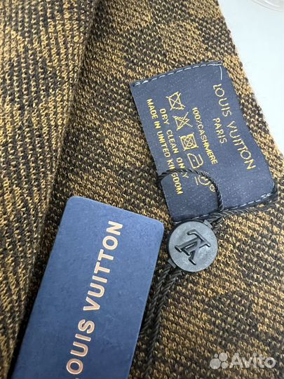 Luis vuitton шапка +шарф кашемир новый