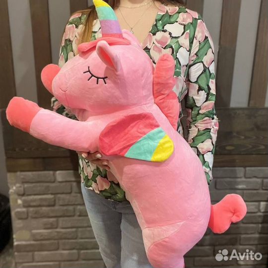 Мягкая игрушка единорог 70см