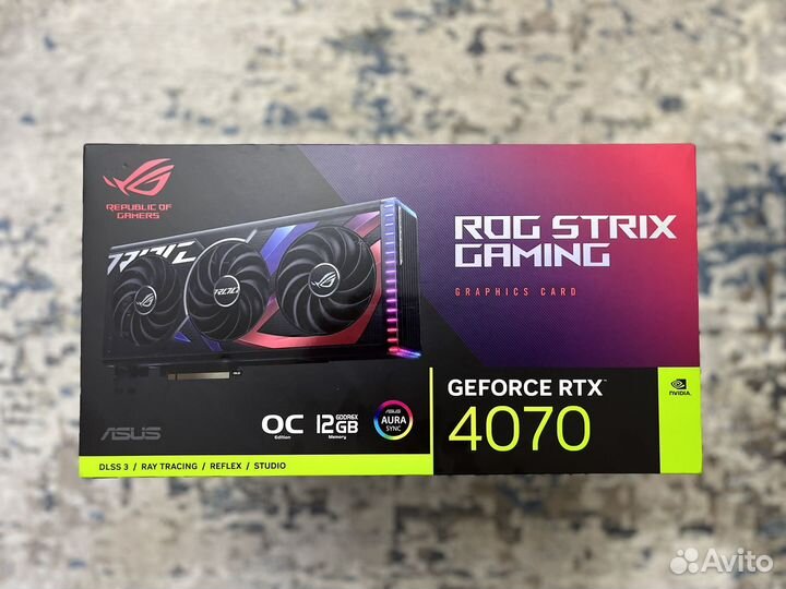 Asus ROG Strix RTX 4070 OC Новые