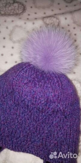 Новая зимняя шапка ушанка натуральный песец