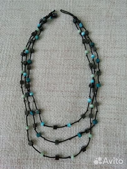 Колье с гематитом