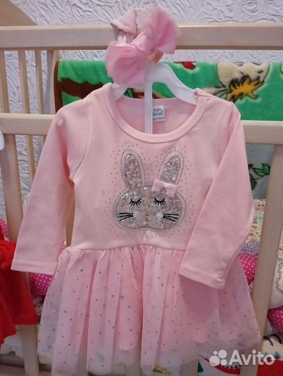 Платья детские 6,9, 12 месяцев