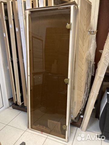 Дверь для бани стеклянная