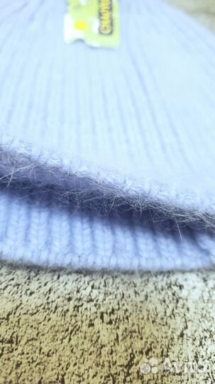 Шапка зимняя женская/подростковая ангора/вискоза